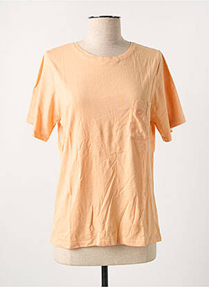 T-shirt stretch manches courtes orange ROSE GARDEN femme