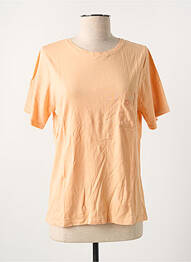 T-shirt stretch manches courtes orange ROSE GARDEN femme
