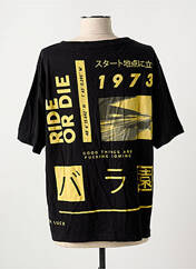 T-shirt noir ROSE GARDEN pour femme seconde vue