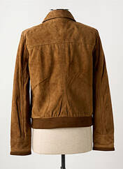 Veste en cuir marron ROSE GARDEN pour femme seconde vue