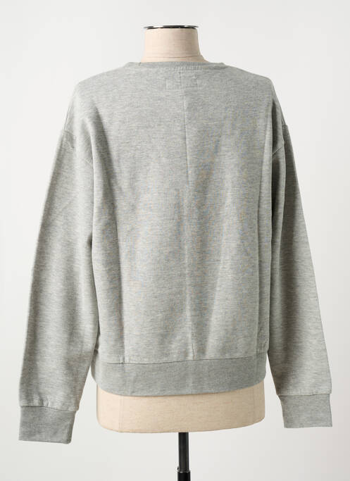 Sweat-shirt stretch manches longues gris ROSE GARDEN femme