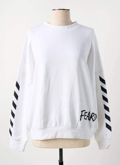 Sweat-shirt blanc ROSE GARDEN pour femme