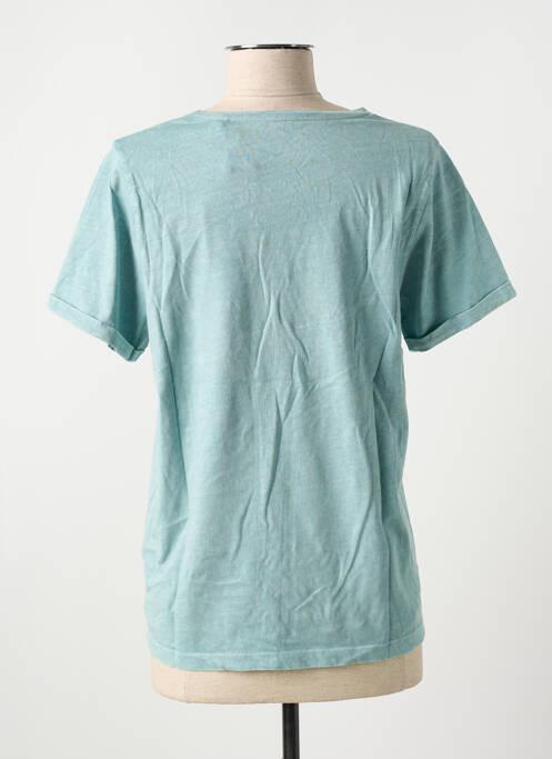 T-shirt bleu ROSE GARDEN pour femme