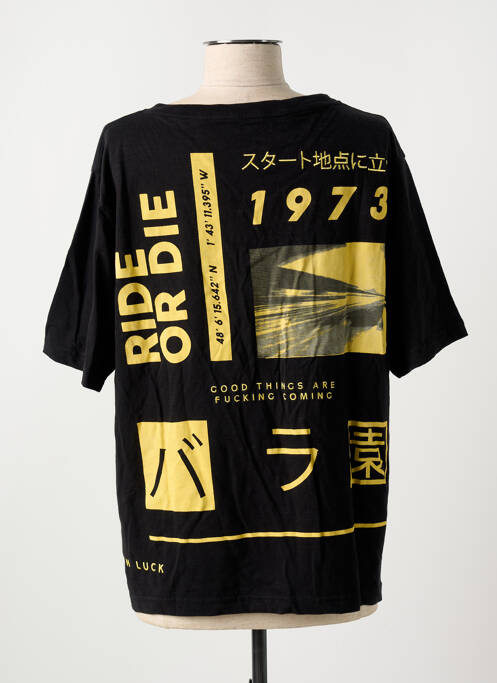 T-shirt noir ROSE GARDEN pour femme