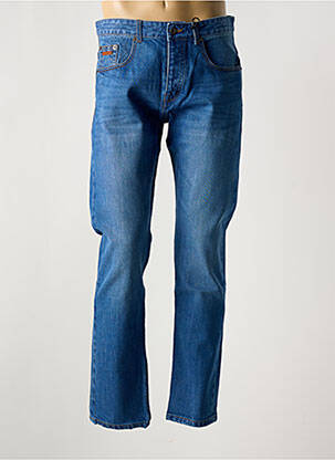 Jeans coupe slim fermeture boutonnée sur le devant taille normale bleu DAYTONA homme