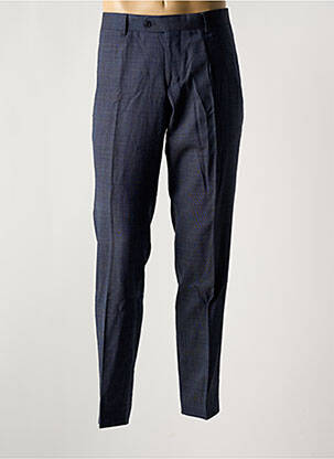 Pantalon slim tissage chiné taille haute bleu BARUTTI homme