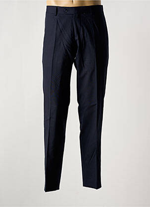 Pantalon slim taille à pinces taille haute bleu BARUTTI homme