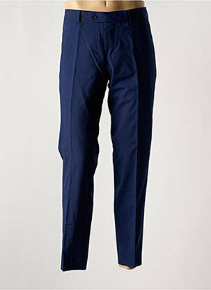 Pantalon slim taille à pinces taille haute bleu BARUTTI homme