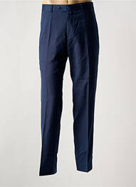 Pantalon slim tissage chiné taille haute bleu BARUTTI homme