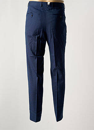 Pantalon slim tissage chiné taille haute bleu BARUTTI homme