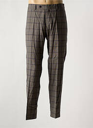 Pantalon slim tissage chiné taille haute bleu BARUTTI homme