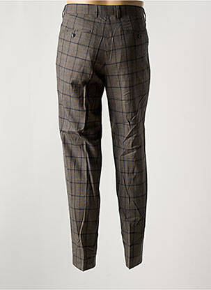 Pantalon slim tissage chiné taille haute bleu BARUTTI homme