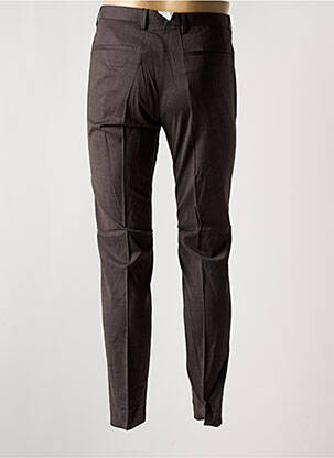 Pantalon slim taille à pinces taille basse marron BARUTTI homme