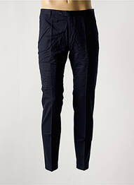 Pantalon slim fermeture zippée sous rabat boutonné taille basse bleu BARUTTI homme