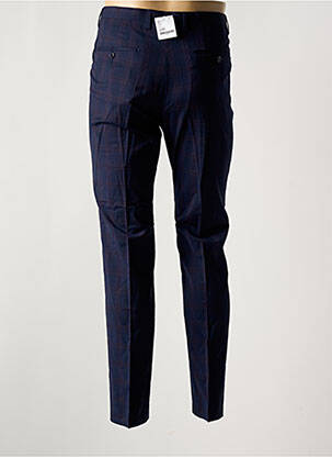 Pantalon slim taille à pinces taille haute bleu BARUTTI homme
