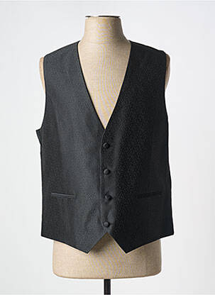 Gilet sans manche effet matière satinée noir BARUTTI homme