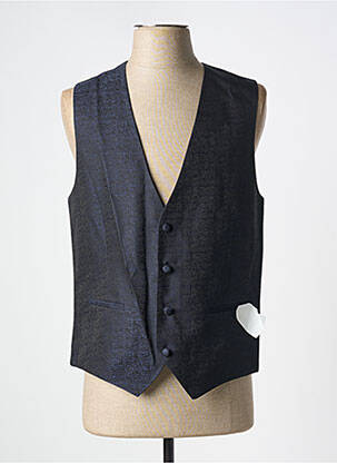Gilet sans manche effet matière satinée bleu BARUTTI homme