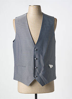 Gilet sans manche effet matière satinée bleu BARUTTI homme