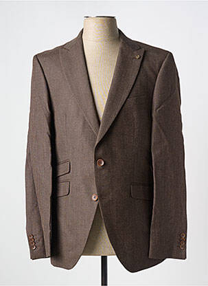 Blazer tissage chiné marron BARUTTI homme