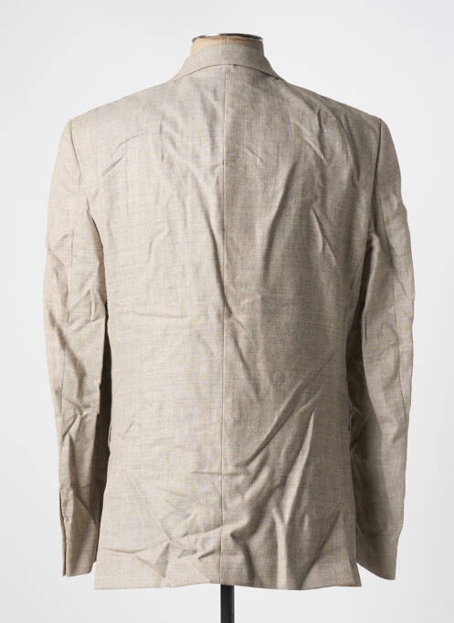 Blazer tissage chiné beige MASTERHAND homme