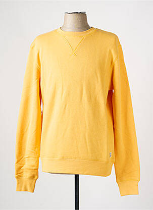 Pull col rond manches longues jaune IRON AND RESIN homme