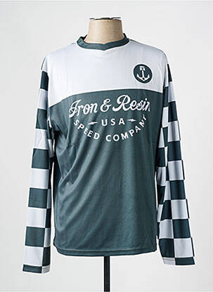 T-shirt manches longues manches longues vert IRON AND RESIN femme