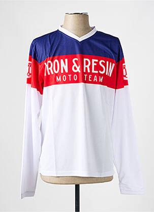 T-shirt coupe droite manches longues blanc IRON AND RESIN homme
