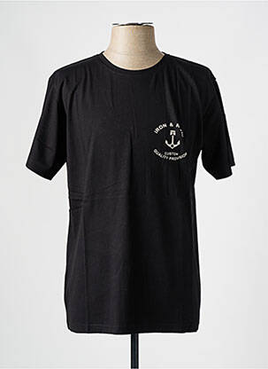 T-shirt coupe droite manches courtes noir IRON AND RESIN homme