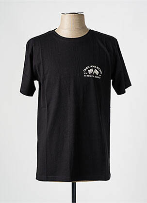 T-shirt coupe droite manches courtes noir IRON AND RESIN homme