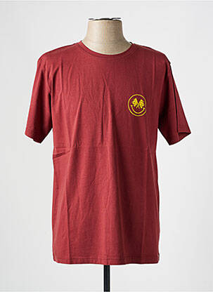 T-shirt coupe droite manches courtes rouge IRON AND RESIN homme
