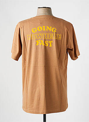 T-shirt coupe droite manches courtes marron IRON AND RESIN homme