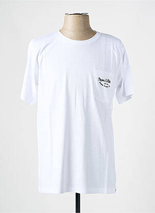 T-shirt coupe droite manches courtes blanc IRON AND RESIN homme