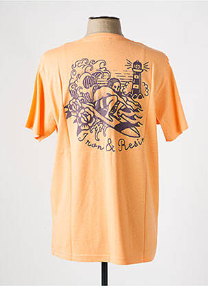 T-shirt coupe droite manches courtes orange IRON AND RESIN homme