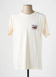 T-shirt coupe droite manches courtes beige IRON AND RESIN homme