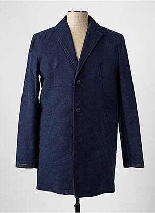 Manteau court poches sans capuche bleu DAYTONA homme