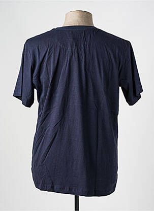 T-shirt coupe droite manches courtes bleu IRON AND RESIN homme