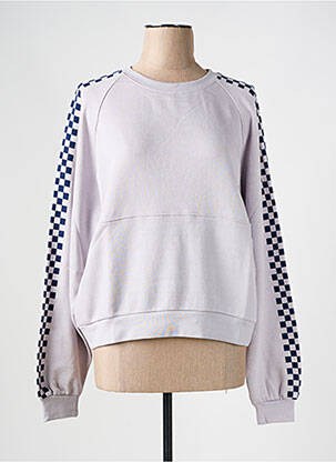 Pull resserrée sur le bas manches longues gris ROSE GARDEN femme