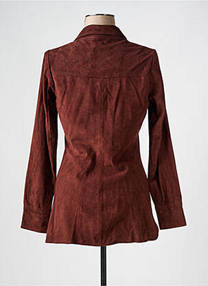 Veste casual col chemisier rouge ROSE GARDEN femme