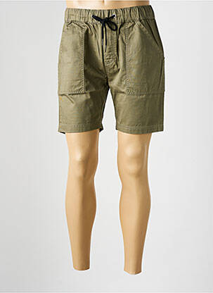 Short tissage popeline taille normale vert IRON AND RESIN homme