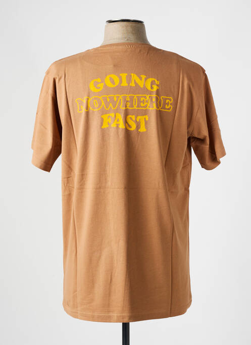 T-shirt coupe droite manches courtes marron IRON AND RESIN homme