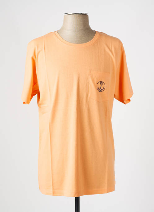 T-shirt coupe droite manches courtes orange IRON AND RESIN homme