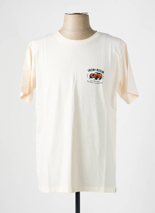 T-shirt beige IRON AND RESIN pour homme