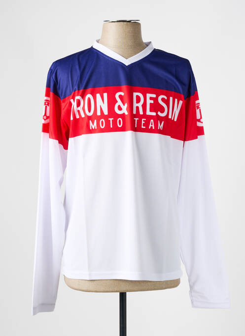 T-shirt blanc IRON AND RESIN pour homme