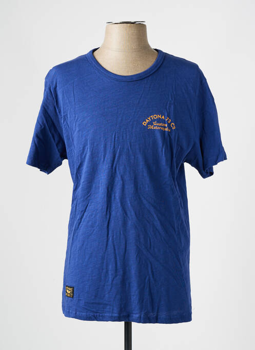 T-shirt bleu DAYTONA pour homme