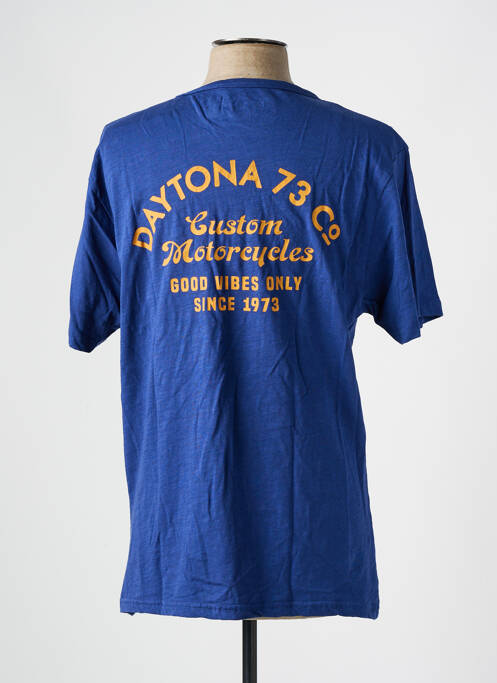 T-shirt bleu DAYTONA pour homme