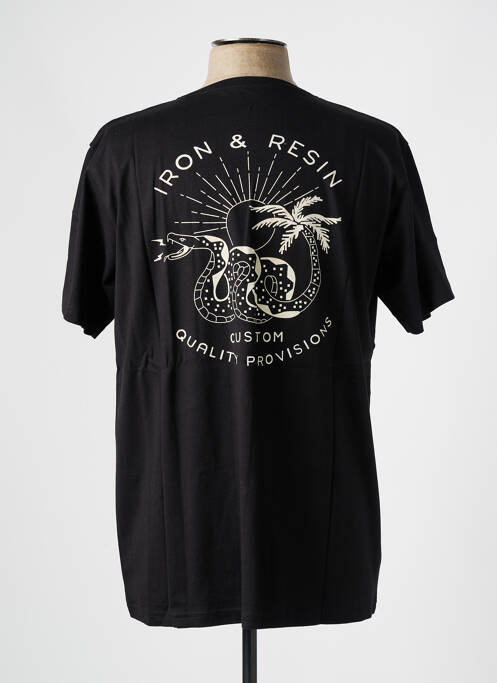 T-shirt noir IRON AND RESIN homme