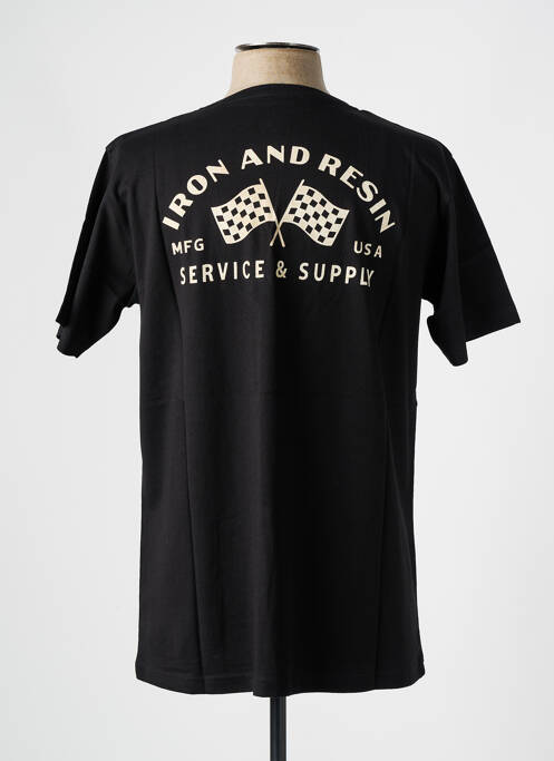 T-shirt noir IRON AND RESIN homme