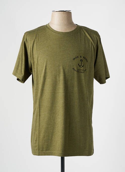 T-shirt vert IRON AND RESIN pour homme
