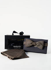 Noeud papillon marron BARUTTI pour homme seconde vue