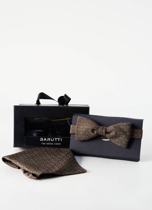 Noeud papillon marron BARUTTI pour homme